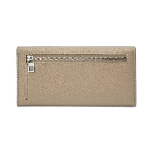 Pebble Continental Wallet In Mini Grain Calfskin