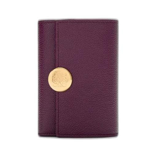 Pebble Small Vertical Wallet In Pebble Grained Calfskin
