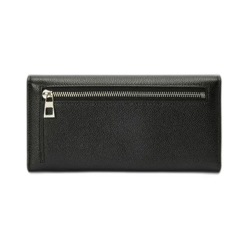 Pebble Continental Wallet In Mini Grain Calfskin