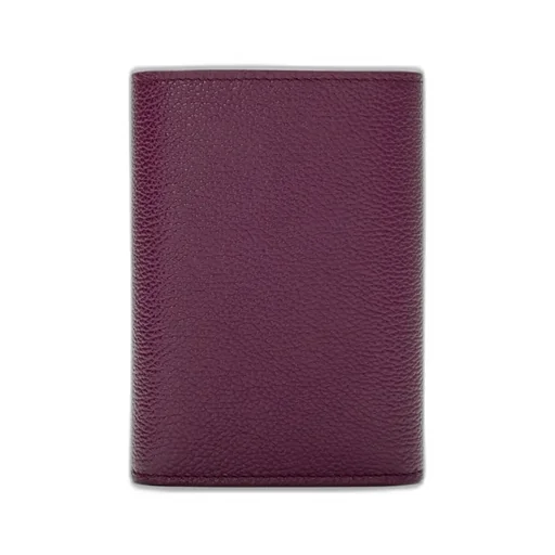 Pebble Small Vertical Wallet In Pebble Grained Calfskin