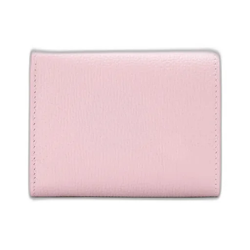 Anagram Trifold Wallet In Pebble Grained Calfskin
