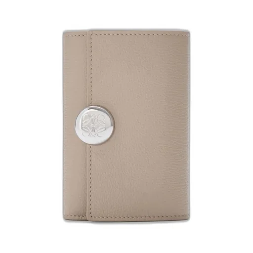 Pebble Small Vertical Wallet In Pebble Grained Calfskin