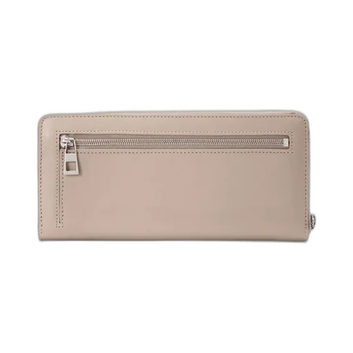 Knot Zip Around Wallet In Shiny Nappa Calfskin