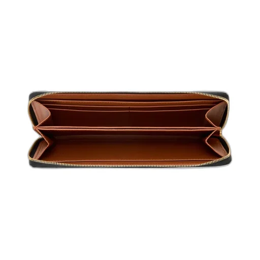 Knot Zip Around Wallet In Shiny Nappa Calfskin