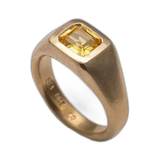 Yellow Block Ring