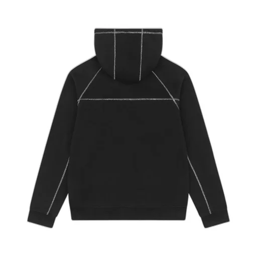 Court Lines Zip Hoodie Black