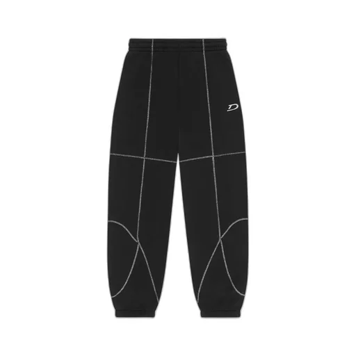 Court Lines Sweatpants Black