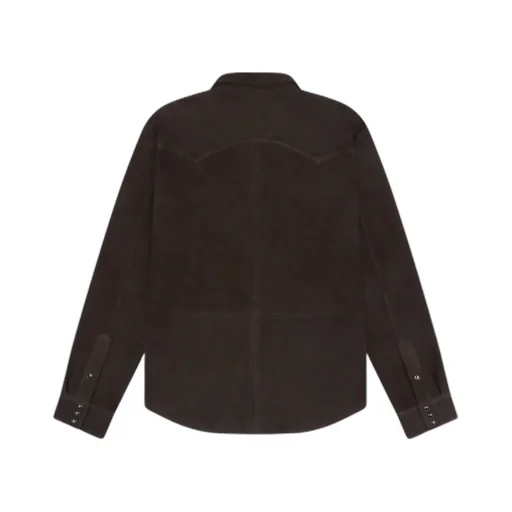 Suede Western Shirt Coffee