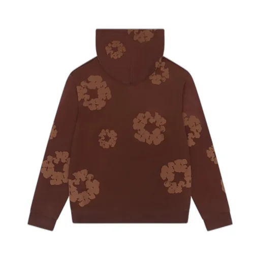 Mono Cotton Wreath Hoodie Brown