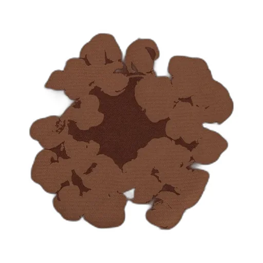 Mono Cotton Wreath Hoodie Brown