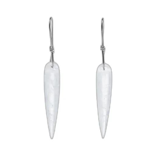 Spear Earrings, Quartz