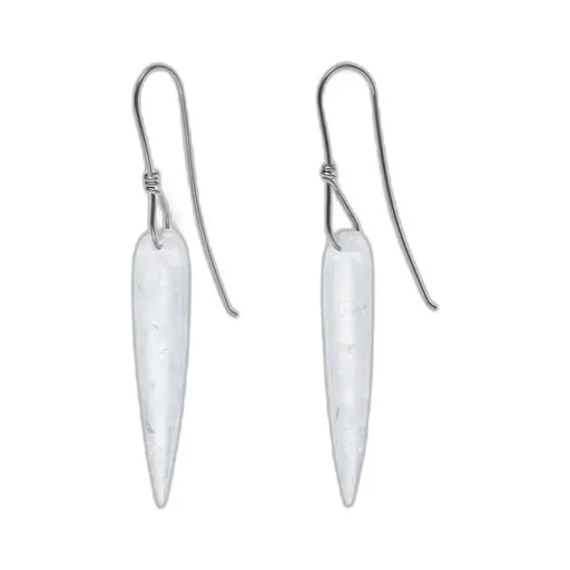 Spear Earrings, Quartz