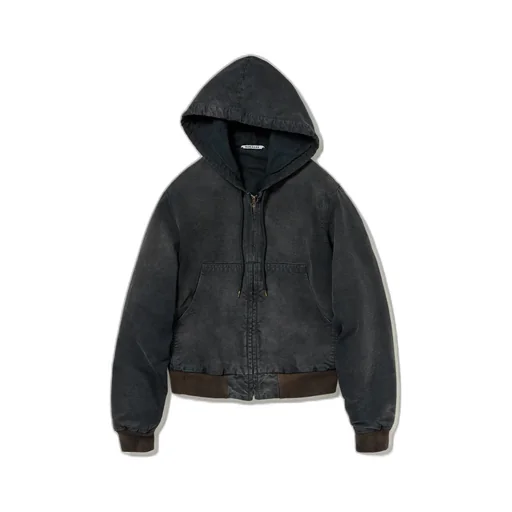 Product Dyed Organic Cotton Duck Short Zip Parka