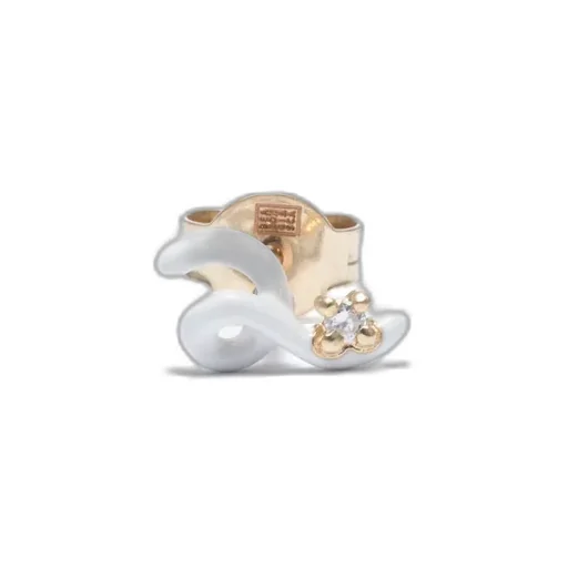 Mini Loop Earring In 9Kt Yello