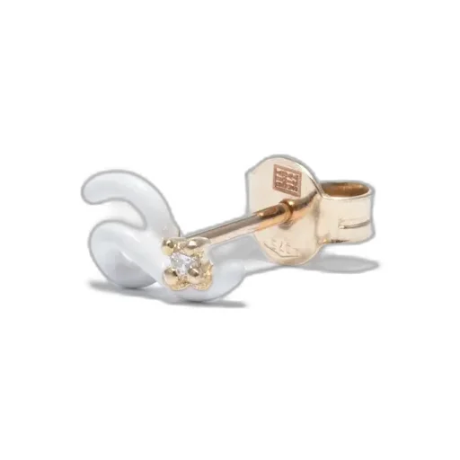 Mini Loop Earring In 9Kt Yello