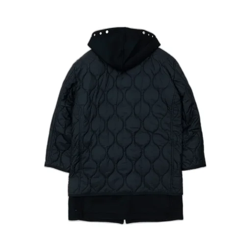 Wool Melton X Nylon Rip Quilted