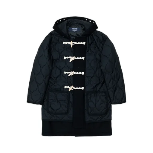 Wool Melton X Nylon Rip Quilted