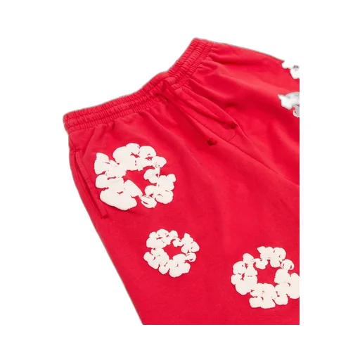 Cotton Wreath Open Hem Sweatpants
