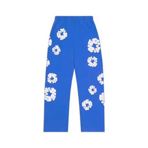 Cotton Wreath Open Hem Sweatpants
