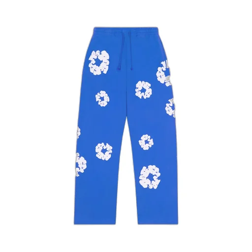 Cotton Wreath Open Hem Sweatpants