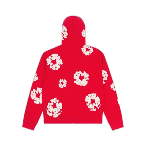 Cotton Wreath Zip Hoodie