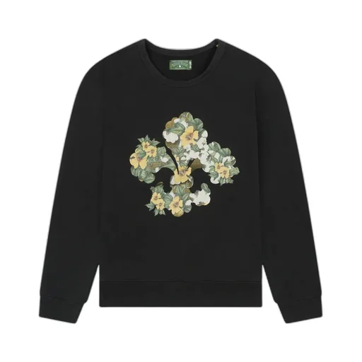 Cotton Fleur De-Lis Crewneck