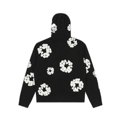 Cotton Wreath Zip Hoodie