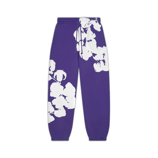 Jumbo Wreath Sweatpants Purple