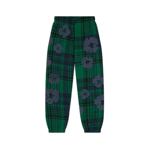 Plaid Cotton Wreath Sweatpant