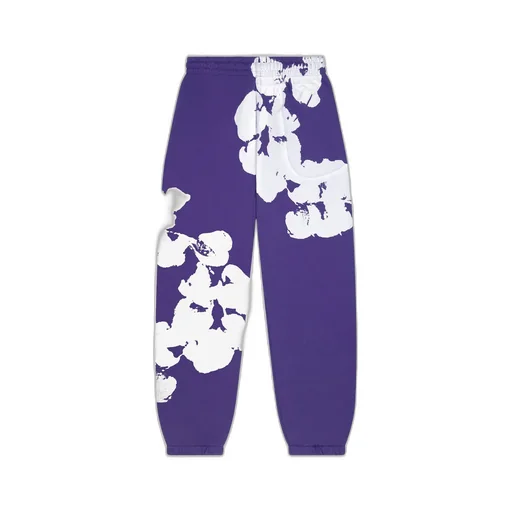 Jumbo Wreath Sweatpants Purple