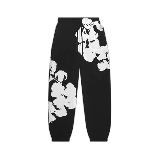 Jumbo Wreath Sweatpants Black