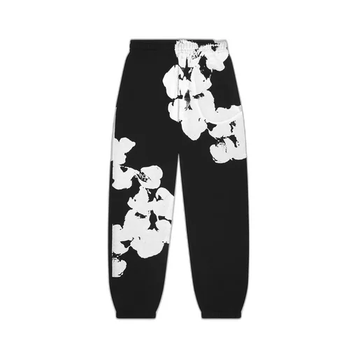 Jumbo Wreath Sweatpants Black
