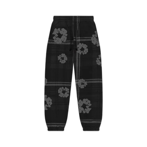 Plaid Cotton Wreath Sweatpant
