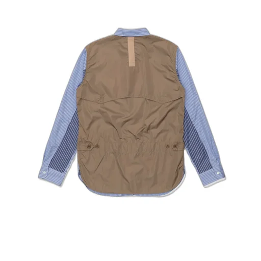 Cotton Stripe X Nylon Taffeta