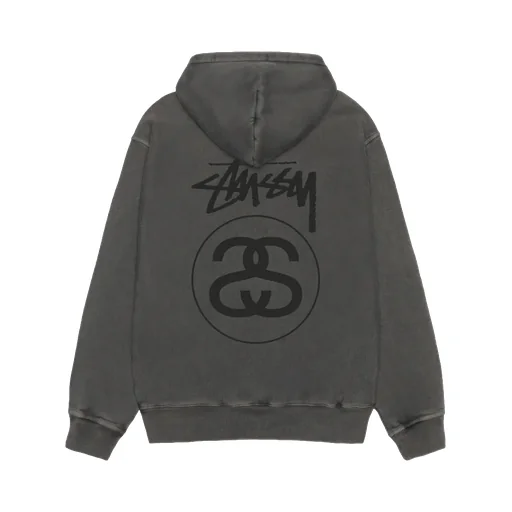 Stock Link Pig. Dyed Zip Hood