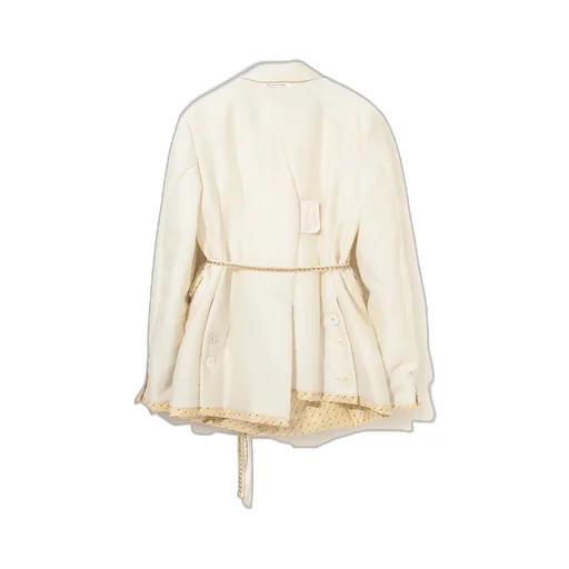 Double Taffeta Chain Belt Jacket