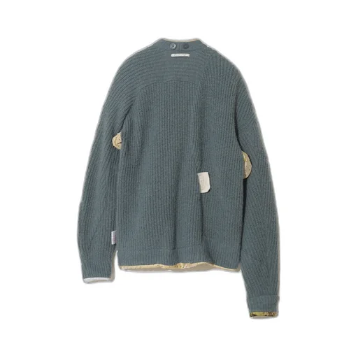 Undercover W -Half Fisherman Rib Cardigan With Side Panels-