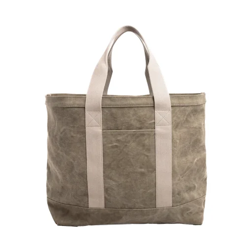 Waxed Canvas Xl Tote Bag