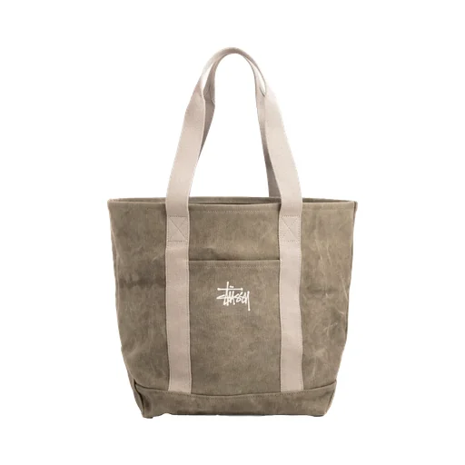 Waxed Canvas Market Tote Bag
