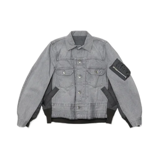 Denim X Nylon Twill Jacket