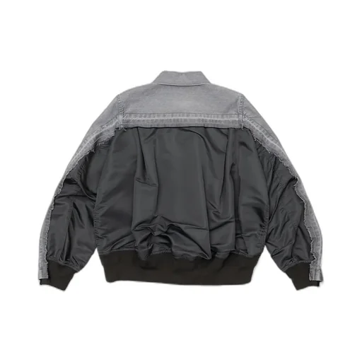 Denim X Nylon Twill Jacket
