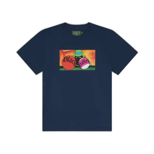 Black Balled Tee Navy