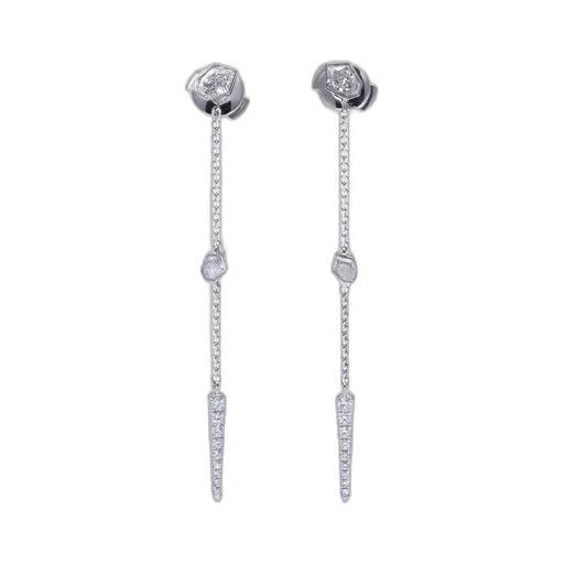 Supernova Diamond Stud Drop Earring