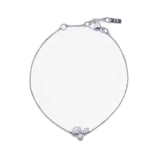 Meta Diamond Cluster Bracelet