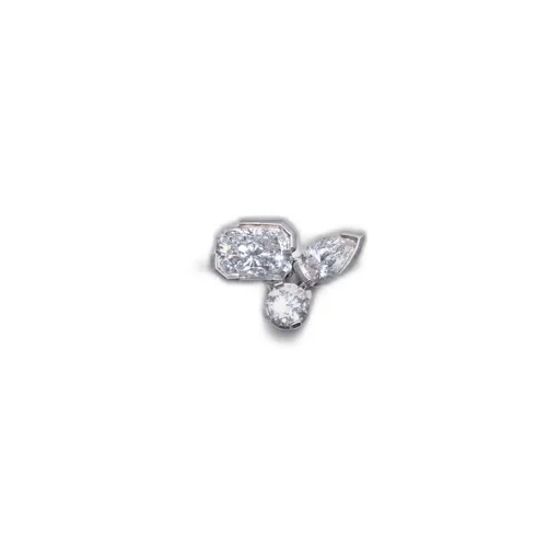 Meta Diamond Cluster Bracelet