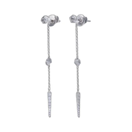 Supernova Diamond Stud Drop Earring