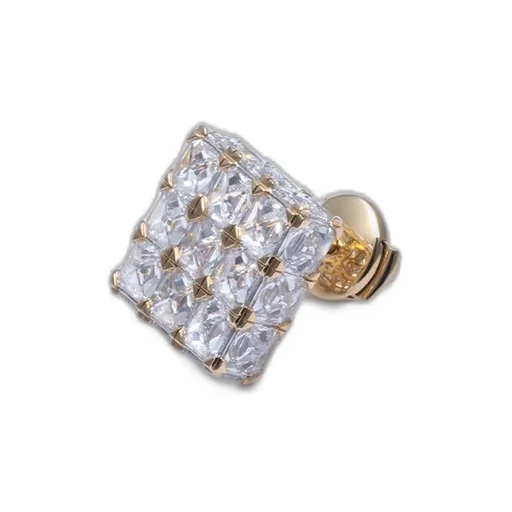 Armor Cube Diamond Single Stud Earring