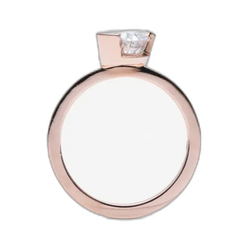 Meta Diamond Pear Solitaire Ring