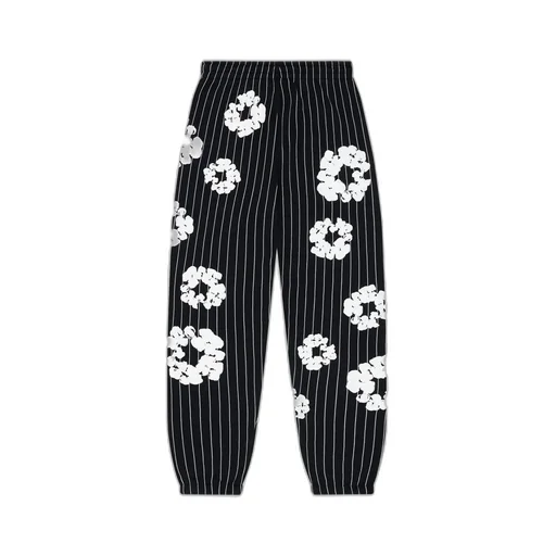 Black Yankees Pinstripe Sweatpants
