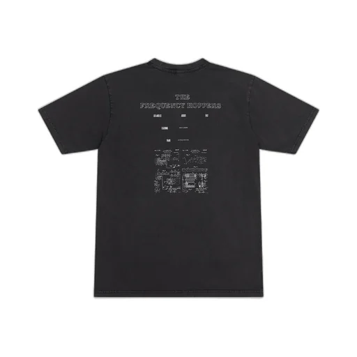 Hedy Lamarr And The Frequency Hoppers Double Sided Tour T-Shirt